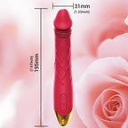 7.6 Inch Realistic Dildo Vibrator for Women – 10 Powerful Vibration Modes for Clitoral & G-Spot Pleasure, Waterproof Rose Adult Toy for Women in Pakistan
