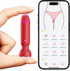 Mini Bullet Vibrator for Women – App-Controlled Lipstick Vibrator with 9 Vibration Modes, Discreet Clitoral & G-Spot Stimulator for Couples (Pink) | Adult Toy in Pakistan