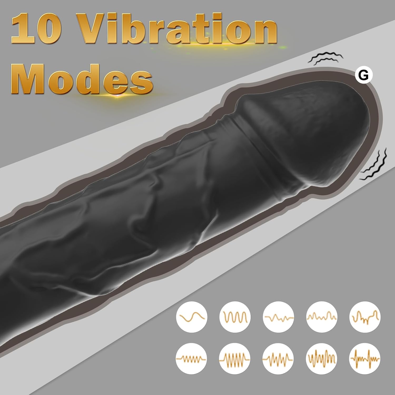 G Spot Dildo Realistic Vibrator, Silicone Dildos Finger Vibrators for Multiple Stimulation, BGGOOD Adult Female Sex Toys with 10 Vibrations for Women, Clitoris Stimulator for Solo and Couples Pleasure in Pakistan