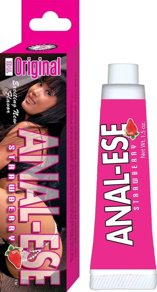Anal-Ese Strawberry Gel 1.5 oz Best for Anal sex, smooth and Comfortable Enjoy with Partner