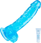 7 Inch Realistic Silicone Dildo – Soft Flexible Blue Toy with Strong Suction Cup, Waterproof Lifelike Design for Vaginal, G-Spot & Anal Play | Adult Toy in Pakistan
