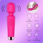 Vibrator Wand, Adult Sex Toy Wand, G Spot Dildo, Clit Vibrator, Sex Vibrators, Clitoris Stimulation, with 8 Speeds & 20 Patterns, Fully Waterproof, Vibrating Wand for Her Pleasure (Rose Red) in Pakistan