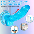 7 Inch Realistic Silicone Dildo – Soft Flexible Blue Toy with Strong Suction Cup, Waterproof Lifelike Design for Vaginal, G-Spot & Anal Play | Adult Toy in Pakistan