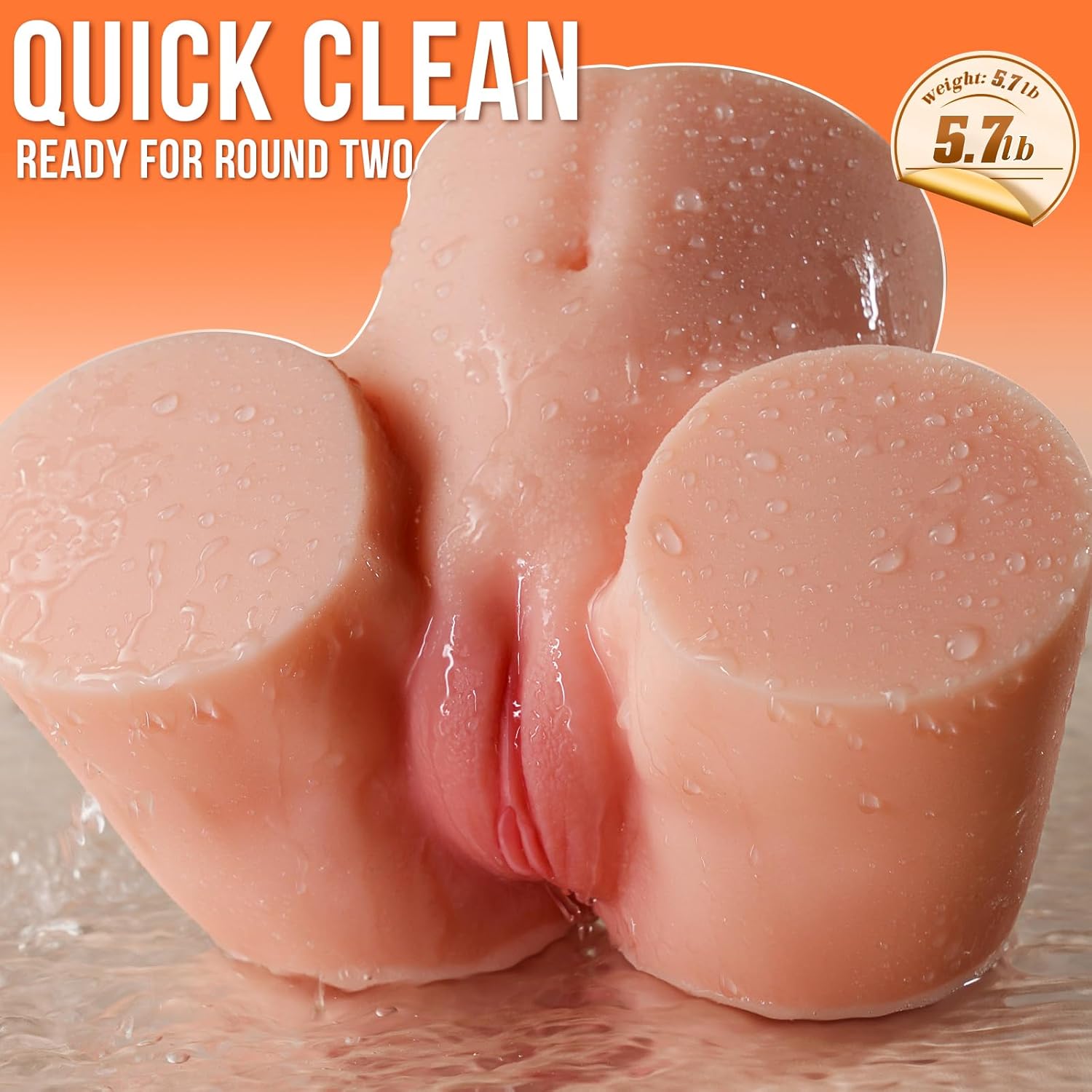 BIG SHOCKED Male Masturbator – Realistic Soft 3D Stroker for Men | Lifelike Pocket Toy in Skin Tone in Pakistan