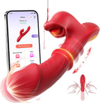 Thrusting Vibrator for Women – Toendi Realistic Dildo with 7 Thrust Modes, 10 Tongue-Licking Vibrations & Massage Ring | Rabbit Adult Toy for Female & Couples in Pakistan