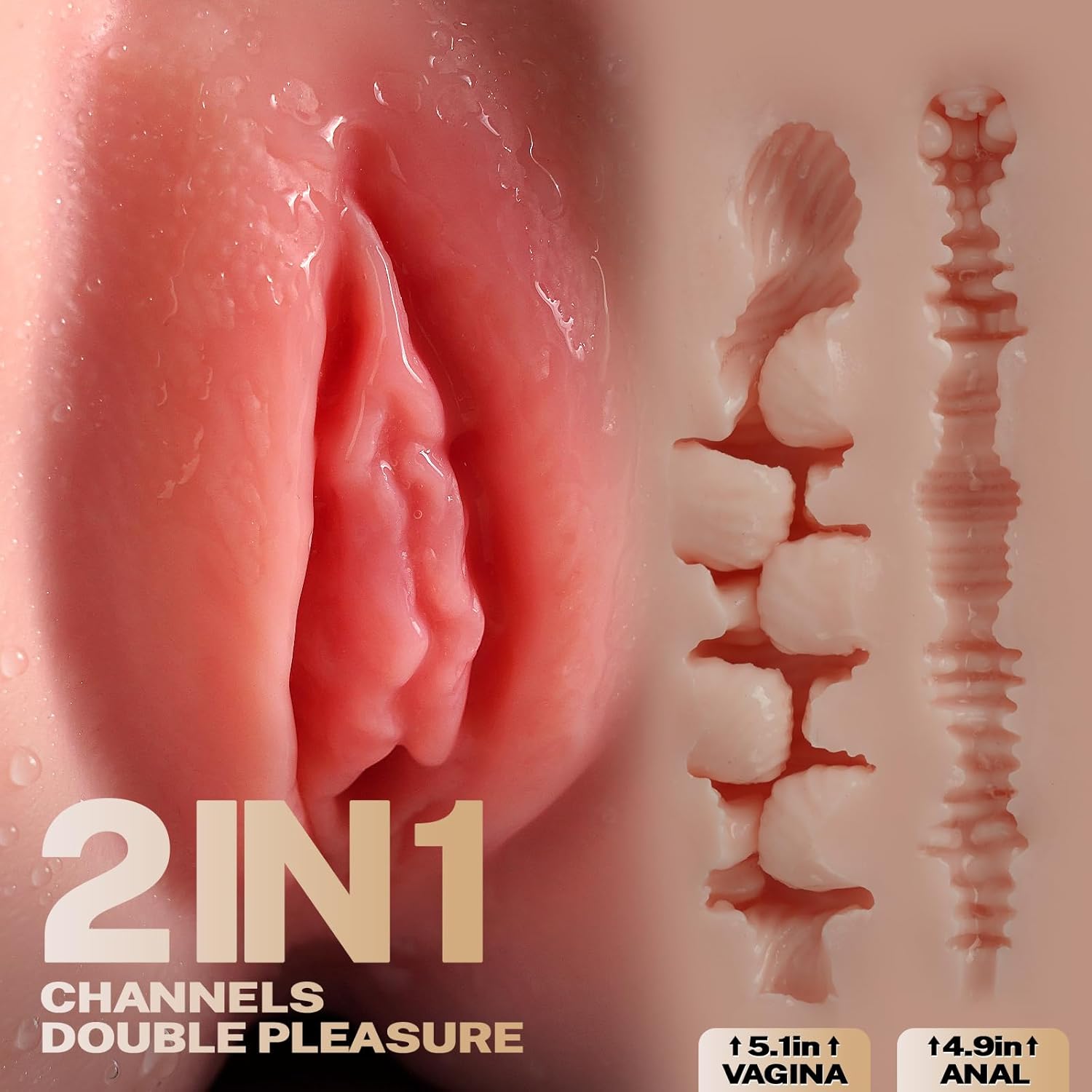 TANTALY Sex Doll Brandi, 5.5LB Pocket Pussy Sex Dolls Male Masturbator Entry-Level Ass Adult Sex Toys for Men, Realistic Female Adult Torso Mini Butt Stroker with Tight Vaginal Anal Hip (Fair) in Pakistan