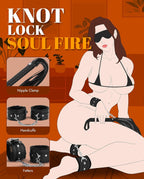 UTIMI 11-Piece Leather Bondage Set – BDSM Restraint Kit for Couples in Pakistan