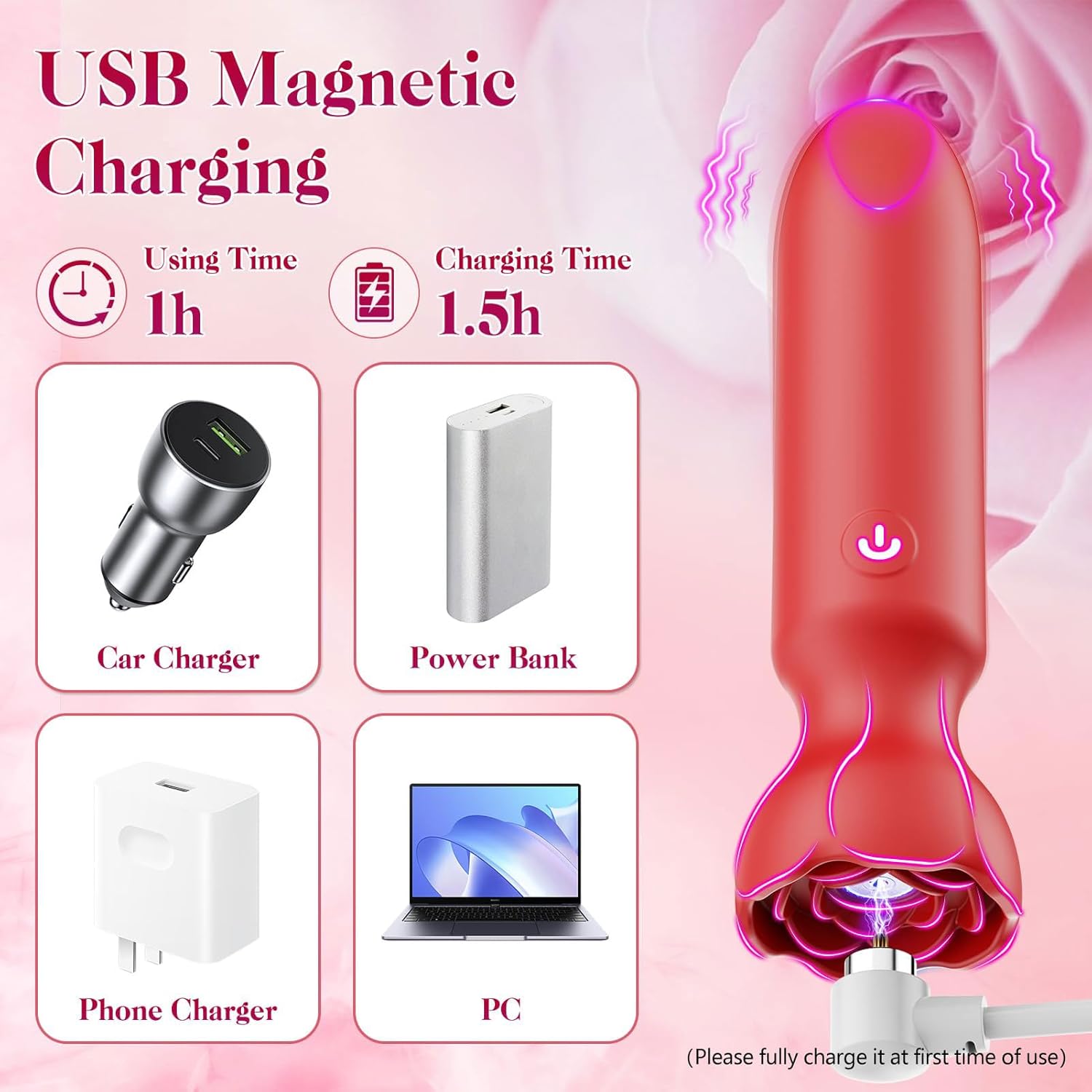Mini Bullet Vibrator for Women – App-Controlled Lipstick Vibrator with 9 Vibration Modes, Discreet Clitoral & G-Spot Stimulator for Couples (Pink) | Adult Toy in Pakistan