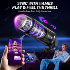 Male Masturbator – Hands-Free Automatic Stroker with 7 Thrusting & 7 Rotating Modes, LCD Display & Mounting Base in Pakistan