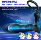 BEISAR Prostate Massager – Thrusting Anal Vibrator with 7 Modes & Cock Ring | P-Spot Massager with Remote Control Anal Beads in Pakistan