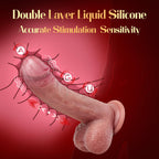 Thrusting Silicone Vibrator with 3 Pulsation & 5 Vibration Modes – 8.5 Inch Real-Feel Toy with Suction Base for Adult Pleasure in Pakistan