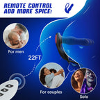 BEISAR Prostate Massager – Thrusting Anal Vibrator with 7 Modes & Cock Ring | P-Spot Massager with Remote Control Anal Beads in Pakistan