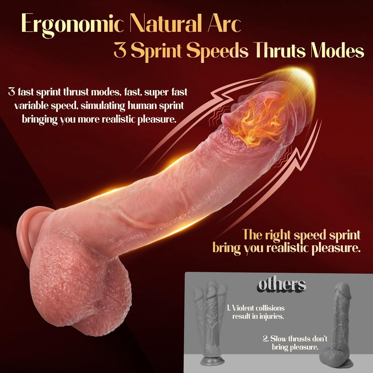 Thrusting Silicone Vibrator with 3 Pulsation & 5 Vibration Modes – 8.5 Inch Real-Feel Toy with Suction Base for Adult Pleasure in Pakistan