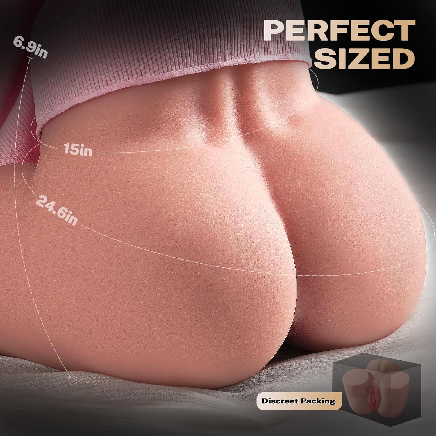 TANTALY Sex Doll Brandi, 5.5LB Pocket Pussy Sex Dolls Male Masturbator Entry-Level Ass Adult Sex Toys for Men, Realistic Female Adult Torso Mini Butt Stroker with Tight Vaginal Anal Hip (Fair) in Pakistan