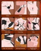 UTIMI 11-Piece Leather Bondage Set – BDSM Restraint Kit for Couples in Pakistan