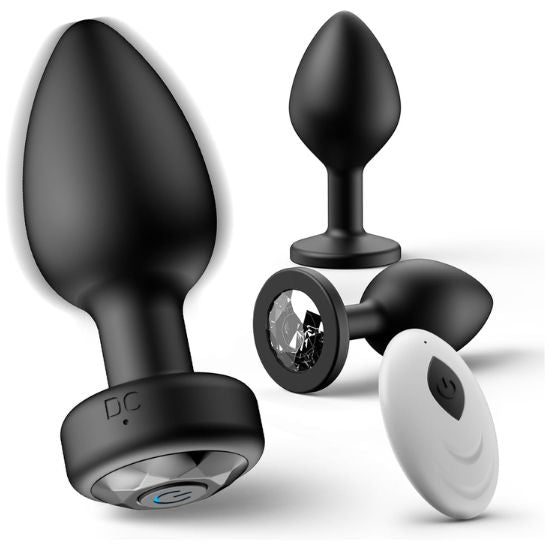 Remote-Control Vibrating Anal Plug (Black) in Pakistan