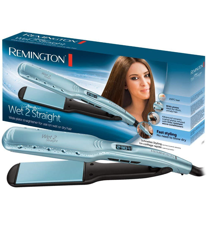 Remington Wet2Straight Wide Plate Hair Straightener S7350